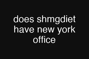does shmgdiet have new york office